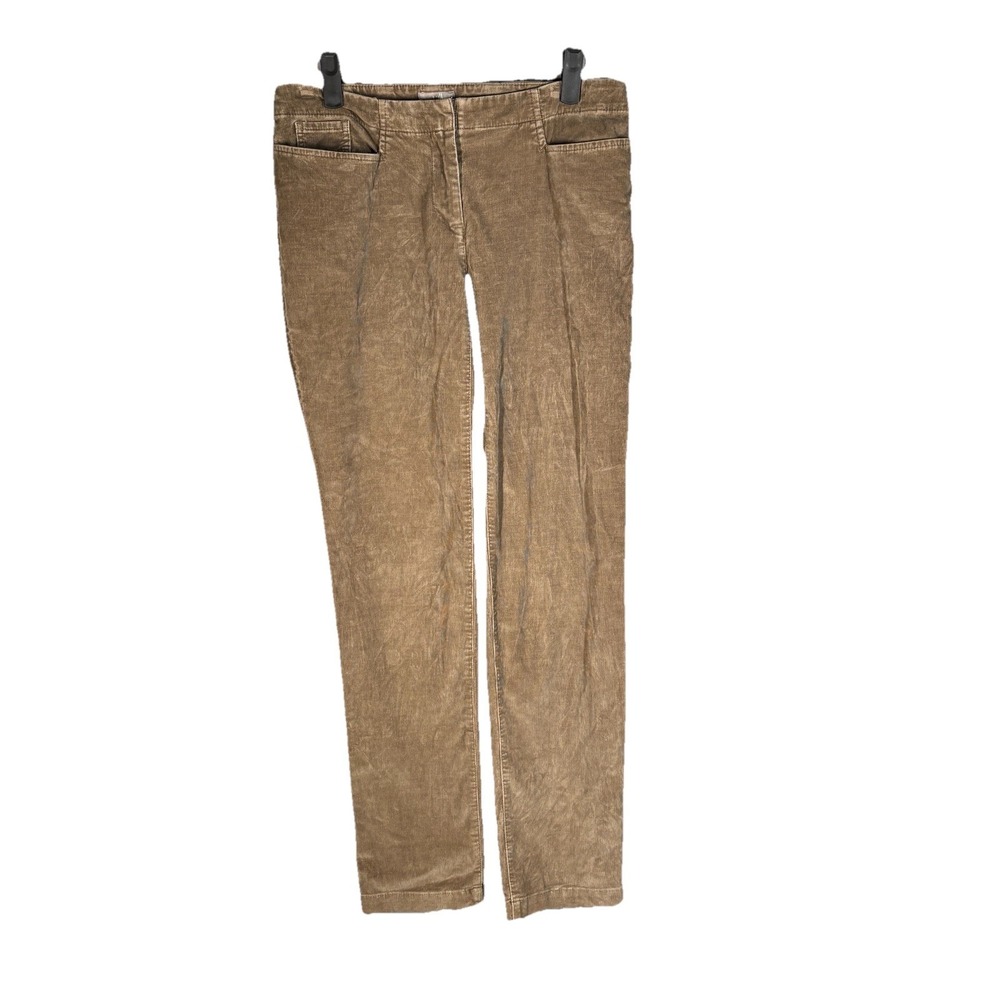 J. Jill Pants Womens Size 2 Brown Stretch Corduroy Mid Rise Straight Leg